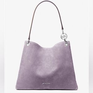 Michael Kors Christina Large Suede Shoulder Bag